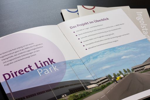 Vorschau Bild von Informationsfolder zu den Logistikprojekten