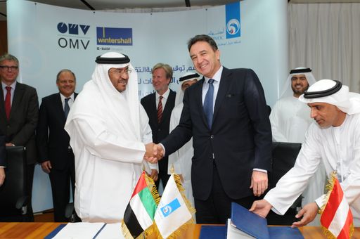 Unterzeichnung ADNOC - OMV CEO Roiss