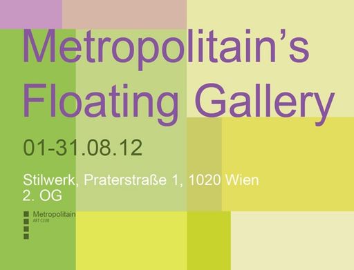 Logo der Metropolitain Floating Gallery, designed by Christopher Leach