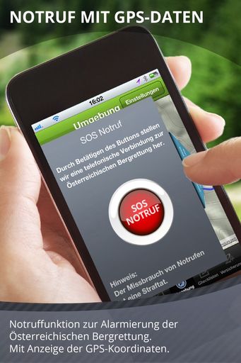 Vorschau Bild von BergSommer Notruf mit GPS-Daten