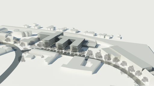Vorschau Bild von Architekturstudie für das neue ArbeitnehmerInnenzentrum der AKNÖ in St. Pölten