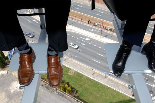 Schwindelfrei bei Dinner in the Sky: Per Kran
zum atemberaubenden Erlebnis in 50 Metern Höhe im Wiener Prater