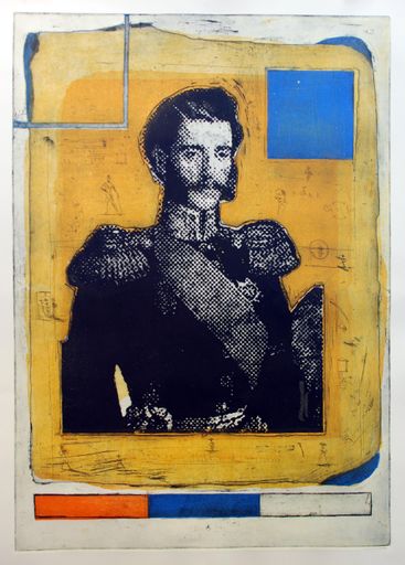  Aleksander Mladenovic Leka - Originaldruckgrafik
aus der Sonderausstellung "Graphic Art of the Balkan Countries",
Triennale Grenchen, 7.-10.09.2012.