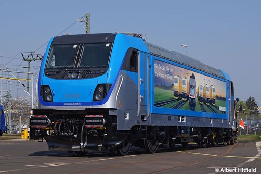 Aero-X AG liefert Stat-X(R) Aerosol Löschsysteme
zum Schutz der Bombardier Traxx AC3 und Bombardier Traxx ME-DE
Lokomotiven.