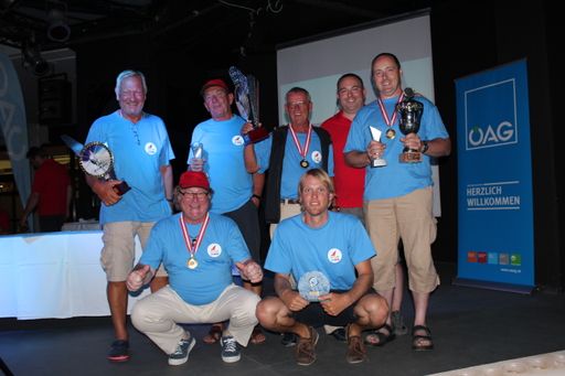  Die Sieger der Segelregatta.