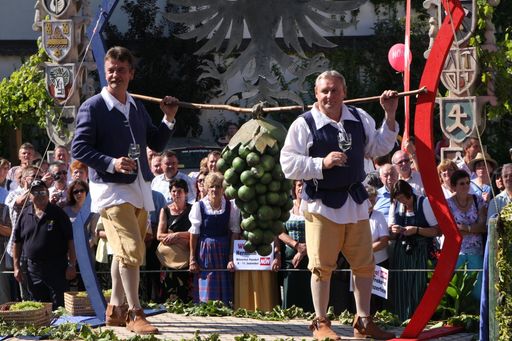 "Die Kundschafter" beim Poysdorfer
Winzerfest-Umzug.