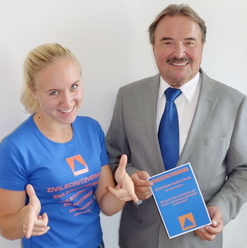 Zivilschutz-Präsident Rädler präsentiert den
Zivilschutz-Quick-Check für Gemeinden