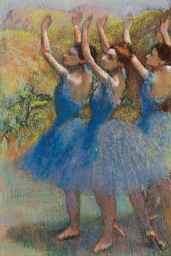  "Trois danseuses, jupes violettes" um 1895-98