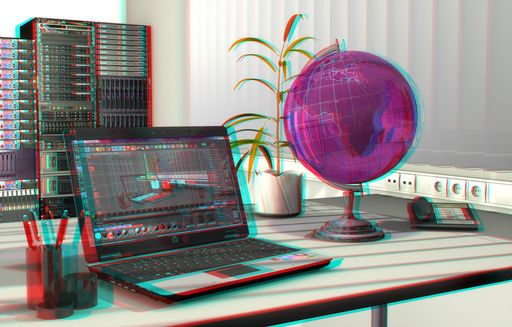 Visualisierung/ 3D Laptop