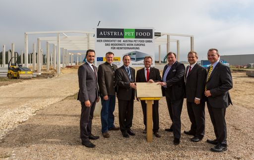Vorschau Bild von Grundsteinlegung Austria Pet Food GmbH, modernstes
Produktionswerk für Heimtiernahrung in Europa