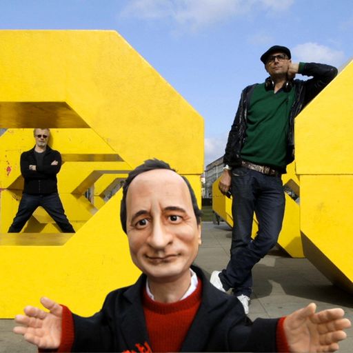  v.l.n.r.: Thomas Rabitsch (Mensch), Andreas
Mailath-Pokorny (Puppe), Stephan Wildner (Mensch).
