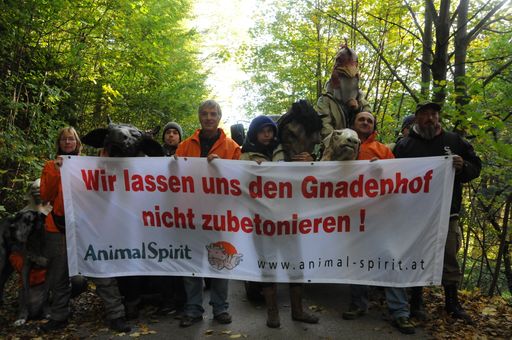 ANIMAL SPIRIT-Blockadeaktion vor Gnadenhof
Hendlberg, Laaben