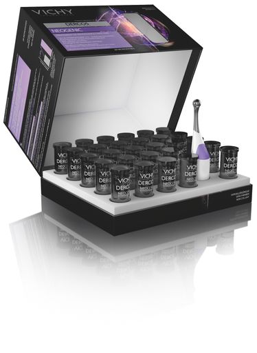 Vorschau Bild von Die L'Oréal-Forschung entwickelt ein
Wirkstoffmolekül, das in die Ruhephase des Haar-follikels eingreift
und sie deutlich verkürzt. Die Folge: Schnelleres Nachwachsen der
aus-gefallenen Haare.