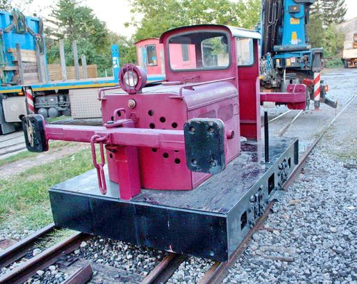 Verschublokomotive mit dem Spitznamen "Spinne".