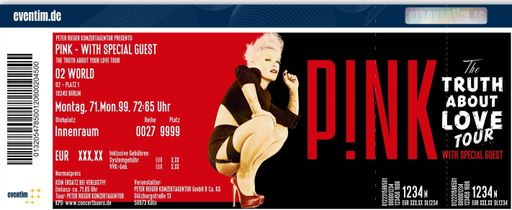 P!ink. Let the good times roll / Nach 22 Jahren
Computerdruck: CTS EVENTIM bringt mit "FanTicket" im Band-Design ein
Stück Fankultur zurück. Let the good times roll / Nach 22 Jahren
Computerdruck: CTS EVENTIM bringt mit "FanTicket" im Band-Design ein
Stück Fankultur zurück Die Verwendung dieses Bildes ist für
redaktionelle Zwecke honorarfrei. Veröffentlichung bitte unter
Quellenangabe: "obs/CTS Eventim AG"