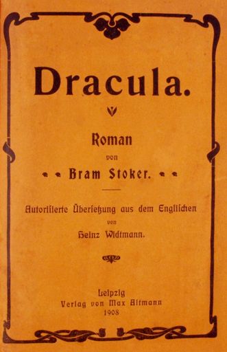 Vorschau Bild von Stoker, Bram: Dracula. Erste deutsche Ausgabe 1908