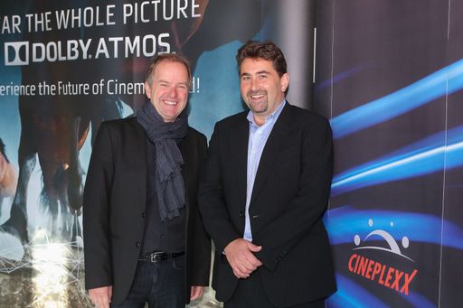 Im Bild v.l.n.r.: Christian Langhammer,
Geschäftsführer Constantin-Film Unternehmensgruppe und Fritz
Deininger, Regional Director Central Europe Dolby