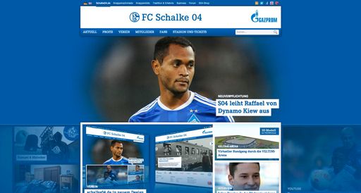 LAOLA1.tv produziert die offizielle Website des FC
Schalke 04 Konzeption, Design und Programmierung der neuen Homepage
- Screenshot