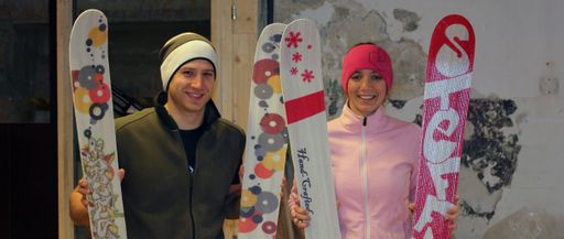 Bau dir deine "Brettln" selbst. Die Innsbrucker
Firma SPURart macht Lust auf individuelle Ski und Snowboards.