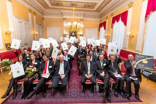  http://www.apa-fotoservice.at/galerie/3810/ Im
Bild: Auszeichnung der besten Recruiter Österreichs