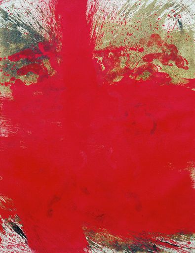 Vorschau Bild von Hermann Nitsch, Sezession, 1987, Öl und Blut auf
Leinwand, 200 x 150 cm, Sammlung Würth, Inv. Nr. 3282.