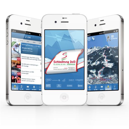  Die offizielle App der Ski WM Schladming 2013
(iphone)