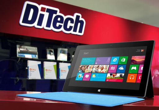 Das neue Microsoft Surface mit Windows RT ab sofort
bei DiTech
