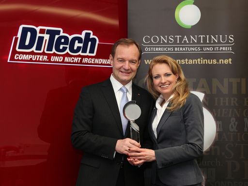 v.l.n.r.: UBIT-Obmann Alfred Harl und
DiTech-Gründerin Aleksandra Izdebska.