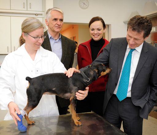  Wissenschaftsminister besuchte
Veterinärmedizinische Universität Wien - Rektorin Hammerschmid und
zahlreiche Wissenschaftler präsentierten Lehr- und
Forschungsleistungen