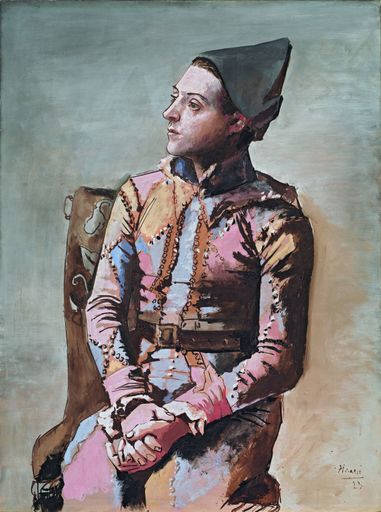  Arlequin assis, 1923 / Öl auf Leinwand 130.2x97.1cm
/ Kunstmuseum Basel / Depositum der Einwohnergemeinde der Stadt
Basel 1967