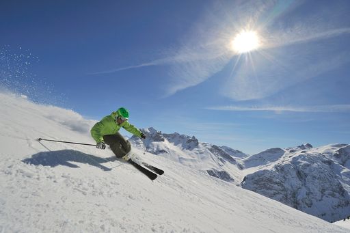 Firnskifahren in Lech Zürs am Arlberg