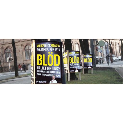 "Wir im Ersten"-Plakat zur Volksbefragung