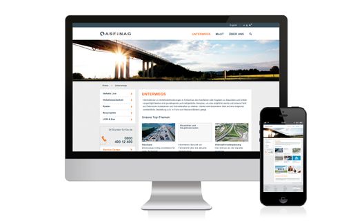 Fokus auf User-Bedürfnisse: Die neue ASFINAG
Homepage.