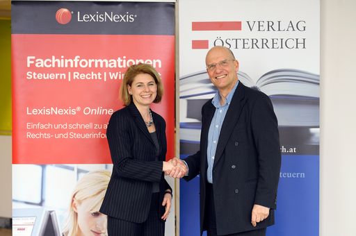  Mag. Katharina Oppitz, Geschäftsführerin Verlag
Österreich, Mag. Peter Davies, MBA, Geschäftsführer LexisNexis
Österreich
