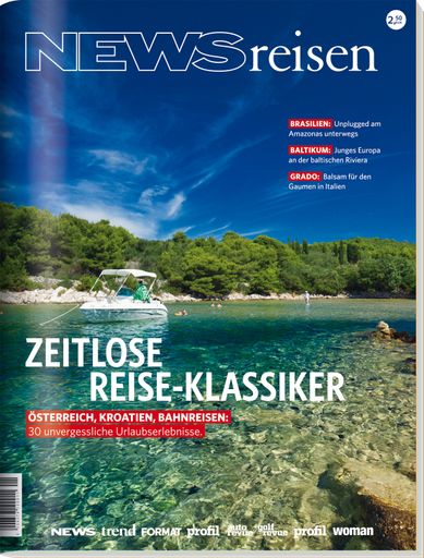  Nach einem langen und kalten Winter erscheint
das neue NEWSreisen Magazin, in seiner fünften Auflage, und
präsentiert darin zeitlose Reise-Klassiker.
