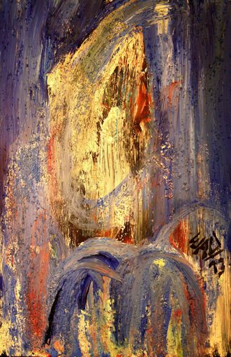 Vorschau Bild von "Ohne Titel" 2012/13, Mischtechnik auf Leinwand,
31x46 cm, Hochformat