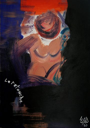 Vorschau Bild von "La Retouche", dat. 10. Februar 2010, Acryl auf
Leinwand, 70x100cm, Hochformat