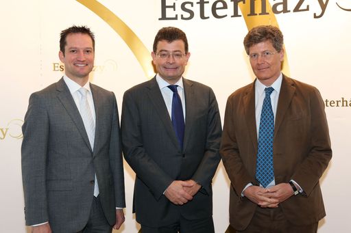  http://www.apa-fotoservice.at/galerie/4055 Im Bild
v.l.n.r. Dr. Florian Bayer (Leiter der Sammlung der Privatstiftung
Esterházy), Dr. Stephan Ottrubay (Generaldirektor Esterházy), Karl
Hohenlohe