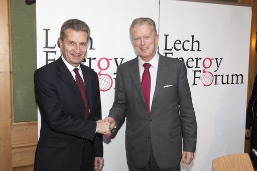  EU-Kommissar Oettinger und Bundesminister
Mitterlehner (v.l.n.r.)