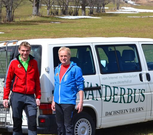 Projektinitiatoren Hannes (li.) und Karl Pitzer
(re.) vom Wander- und Vitalhotel Steirerhof in Pichl bei Schladming.