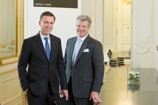  Christian Jauk und Constantin Veyder-Malberg von
der Capital Bank blicken auf ein erfolgreiches Jahr zurück.