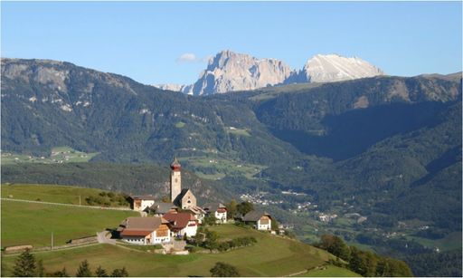 Blick vom Ritten auf die Dolomiten