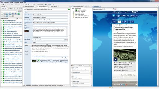 Relaunch von tagesschau.de auf der Basis von
Sophora / subshell-CMS unterstützt adaptives und modulares Design /
tagesschau.de mit CMS Sophora.