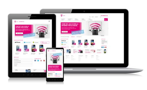 Multichannel-Vertrieb bei T-Mobile: Handy online
auswählen und im Shop abholen.