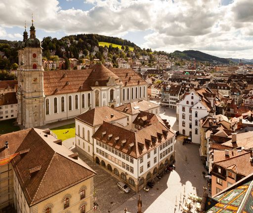 Der Stiftsbezirk von St.Gallen.