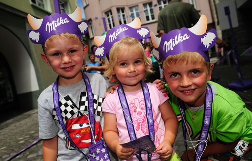 Milka Schokoladefest in der Alpenstadt Bludenz