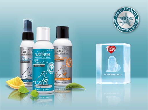 PLATINUM OralClean+Care ist mit dem Goldenen Schau
Schau 2013 ausgezeichnet worden. Die Verwendung dieses Bildes ist
für redaktionelle Zwecke honorarfrei.