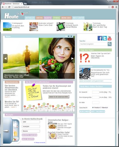 Screenshot "HeuteInForm"