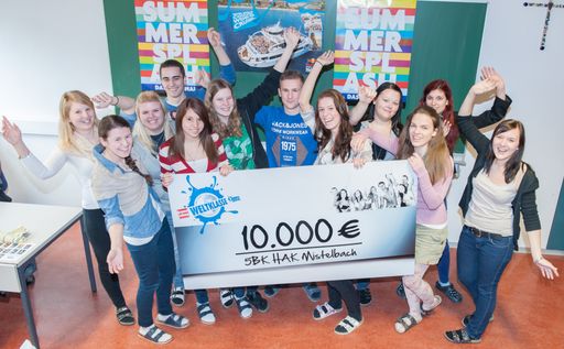 Vorschau Bild von Die Weltklasse (5BK der HAK Mistelbach) matcht
sich bei Summer Splash mit Promis