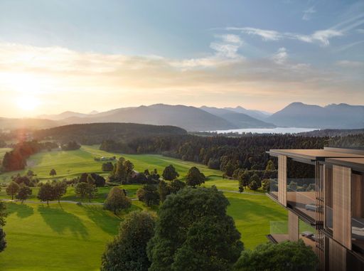  Außenansicht des Lanserhof Tegernsee (Rendering)